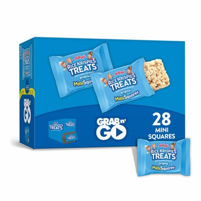 Rice Krispies Treats Mini Marshmallow Snack Bars, Original, Kids Snacks