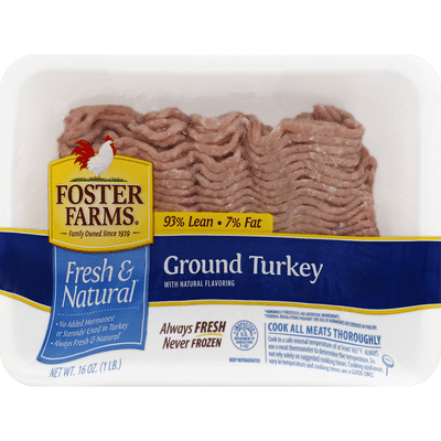 Foster Farms Turkey, Ground, 93% Lean/7% Fat