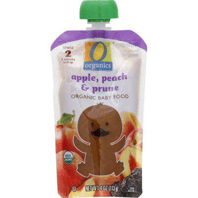 Organics Baby Food, Organic, Apple, Peach & Prune, Stage 2 (6 Months and Up)