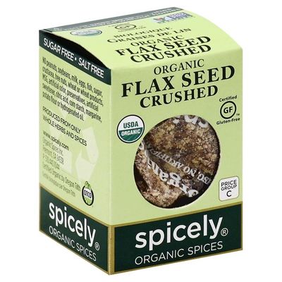 Spicely Organics Flax Seed, Crushed, Organic