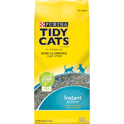 Purina Tidy Cats Non Clumping Cat Litter, Instant Action Low Tracking Cat Litter