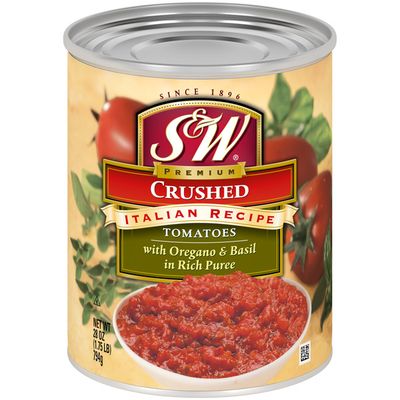 S & W Premium Crushed Italian Recipe with Oregano & Basil Tomatoes