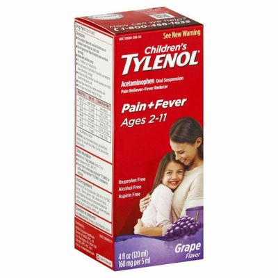 Children's Tylenol Oral Suspension, Grape