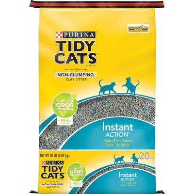 Purina Tidy Cats Non Clumping Cat Litter, Instant Action Low Tracking Cat Litter