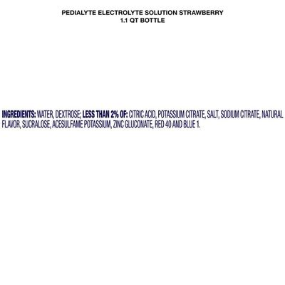 Pedialyte Electrolyte Solution Strawberry