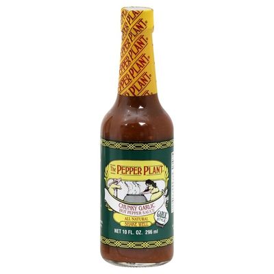 Pepper Plant Hot Pepper Sauce, Chunky Garlic