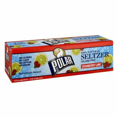 Polar Seltzer Calorie-Free Cranberry Lime