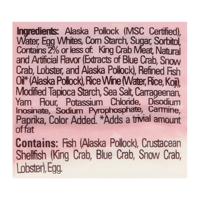 TransOcean Imitation Crab, Crab Classic, Leg Style