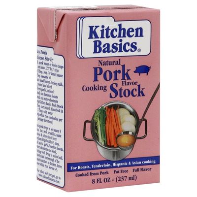 Kitchen Basics Pork Flavor Cooking Stock, Natural