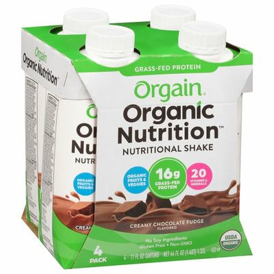 Orgain Organic Nutritional Shake, Creamy Chocolate Fudge - Ready to Drink, 16g Protein