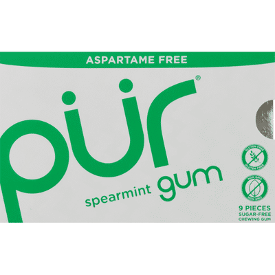 Pur Chewing Gum, Aspartame Free, Spearmint