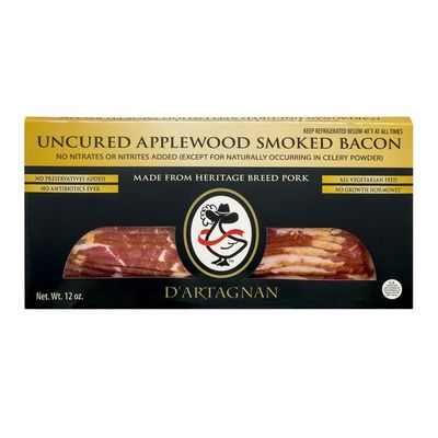 D'Artagnan Bacon, Uncured Applewood Smoked