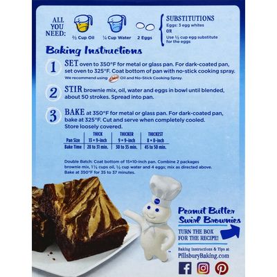 Pillsbury Brownie Mix, Chocolate Fudge, Family Size
