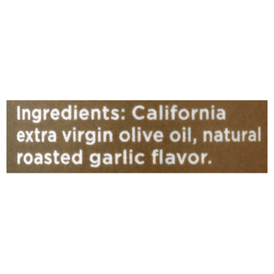 O Olive Oil, Roasted Garlic, California