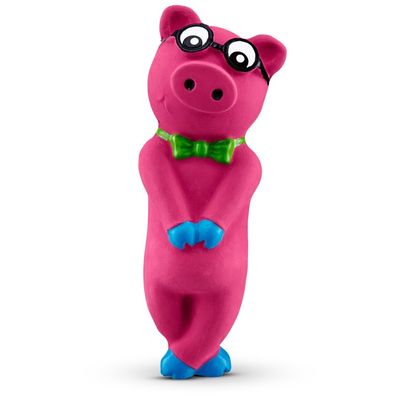 Leaps & Bounds Bashful Nerdy Pig Latex Dog Toy Small