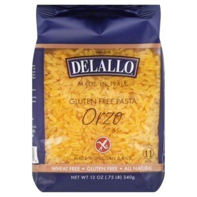 DeLallo Gluten Free Pasta Corn & Rice Orzo