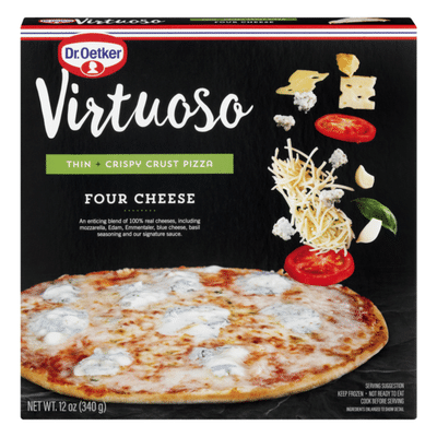 Dr Oetker Virtuoso Thin Crispy Crust Pizza Four Cheese 12 Oz Instacart