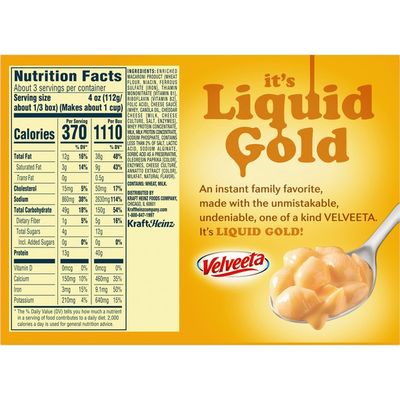 Kraft Velveeta Shells & Cheese Original Shell Pasta & Cheese Sauce Meal