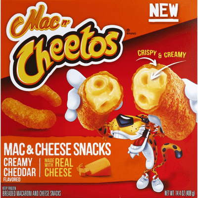 Mac N Cheetos Mac & Cheese Snacks, Creamy Cheddar Flavored