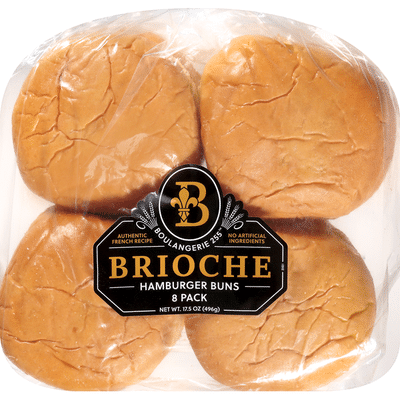 boulangerie 255 hamburger buns brioche 8 pack 8 each delivery or pickup near me instacart