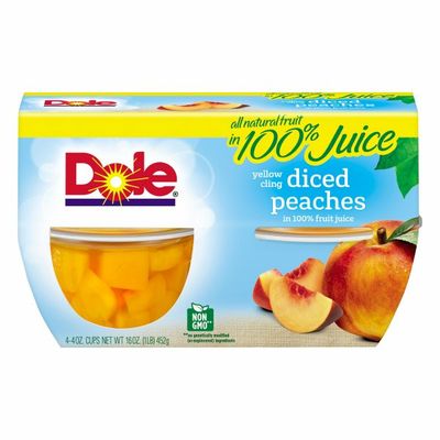 Dole Yellow Cling Diced Peaches in 100% Fruit Juice