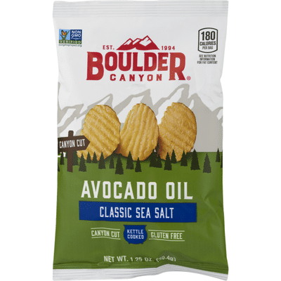 Boulder Canyon Canyon Cut Potato Chips Avocado Oil Classic Sea Salt