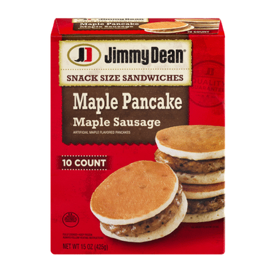 Jimmy Dean Snack Size Maple Pancake & Sausage Sandwiches, Frozen