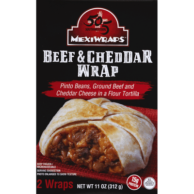 505 Southwestern Wrap, Beef & Cheddar
