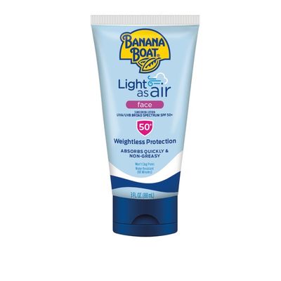 weightless sunscreen for face