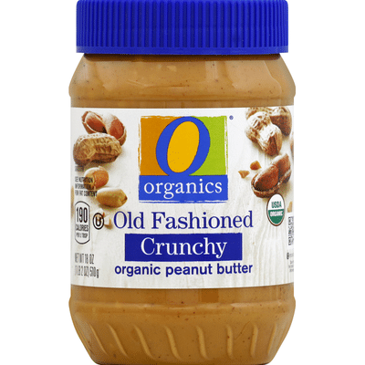 O Organics Peanut Butter, Old Fashioned, Organic, Crunchy