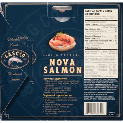 Lascco Wild Caught Keta Nova Salmon