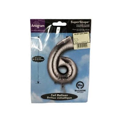 Mayflower Number 6 Silver Balloon
