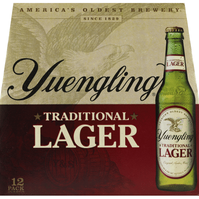 Yuengling Beer, Traditional, Lager, 12 Pack