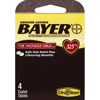 Bayer Aspirin, 325 mg, Coated Tablets