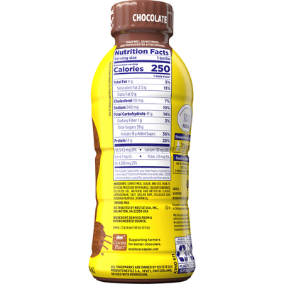Nestle Nesquik Chocolate Lowfat Milk, Ready to Drink