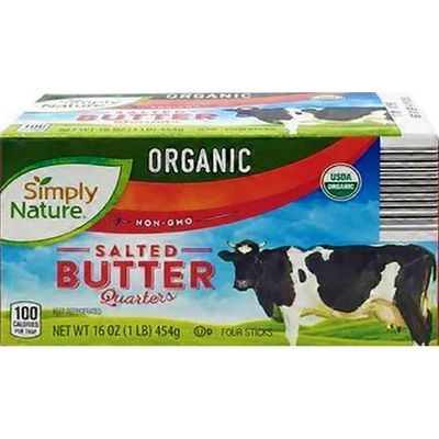 Simply Nature Quarter Organic Salted Butter