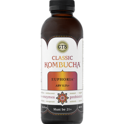 GTS Living Foods Classic Kombucha, Euphoria