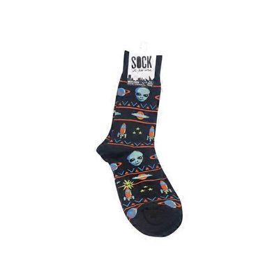 Sock It To Me Alien Sweater Sighting Mens Crew Socks