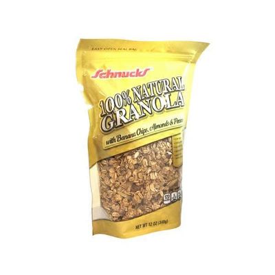 Schnucks 100% Natural Granola With Banana Chips Almonds & Pecans
