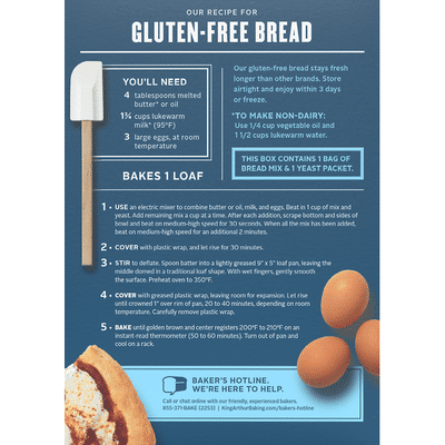 King Arthur Baking Gluten Free Bread & Pizza Mix