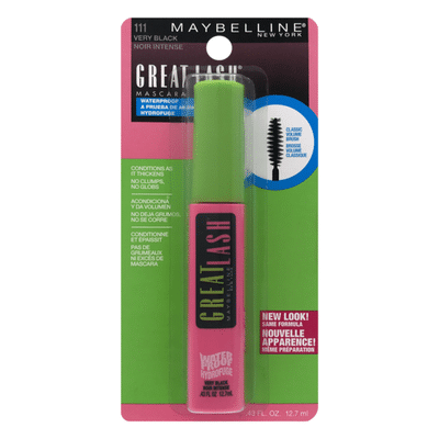 Maybelline Mascara, Waterproof, Very Black 111