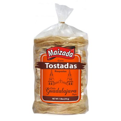 Maizada Corn Tostadas Raspadas, Guadalajara Style