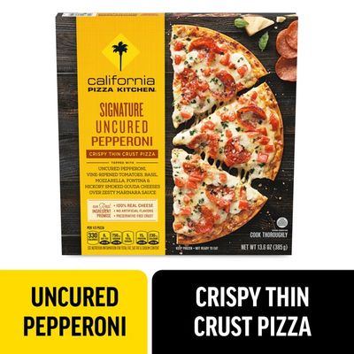 California Pizza Kitchen Signature Uncured Pepperoni Crispy Thin Crust Pizza
