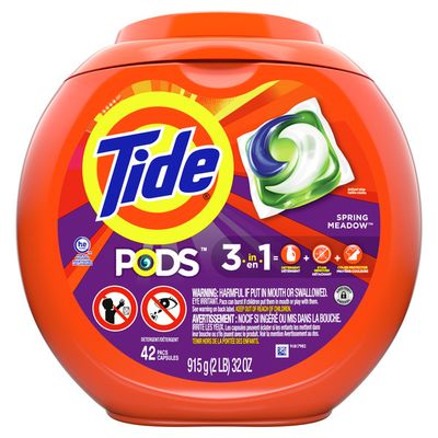 Tide Pods Liquid Laundry Detergent Pacs, Spring Meadow