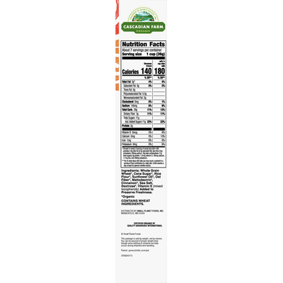 Cascadian Farm Cereal, Cinnamon Crunch