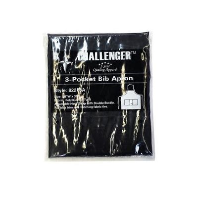 Challenger 3 Pocket Black Apron 28" x 30"