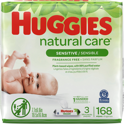 Huggies Sensitive Baby Wipes, Unscented