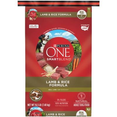 Purina ONE Natural Dry Dog Food, SmartBlend Lamb & Rice Formula