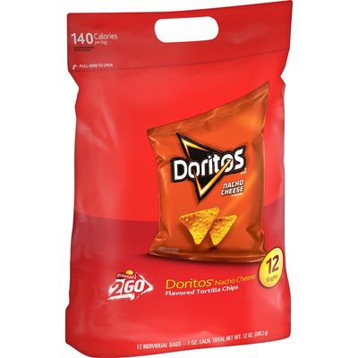 Doritos Nacho Cheese Flavored Tortilla Chips
