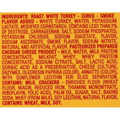 Lunchables Turkey & Cheddar Cheese with Crackers Snack Kit